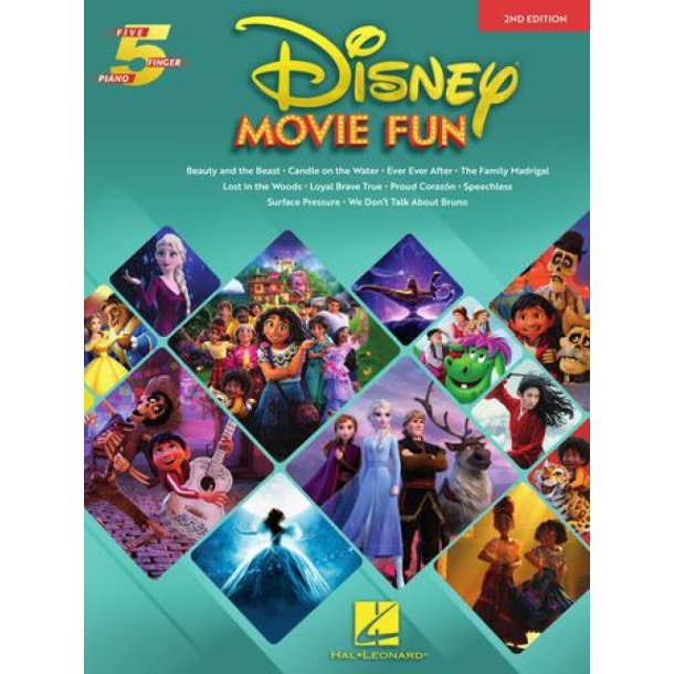 Disney Movie Fun : Five Finger Piano - 2nd Edition - 10 Favorites