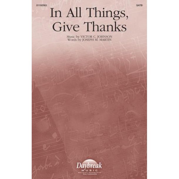 In All Things, Give Thanks