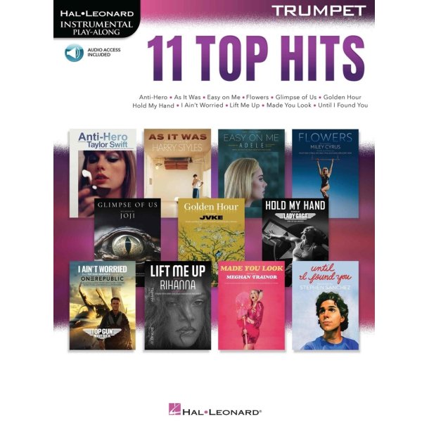 11 Top Hits for Trumpet : Instrumental Play-Along