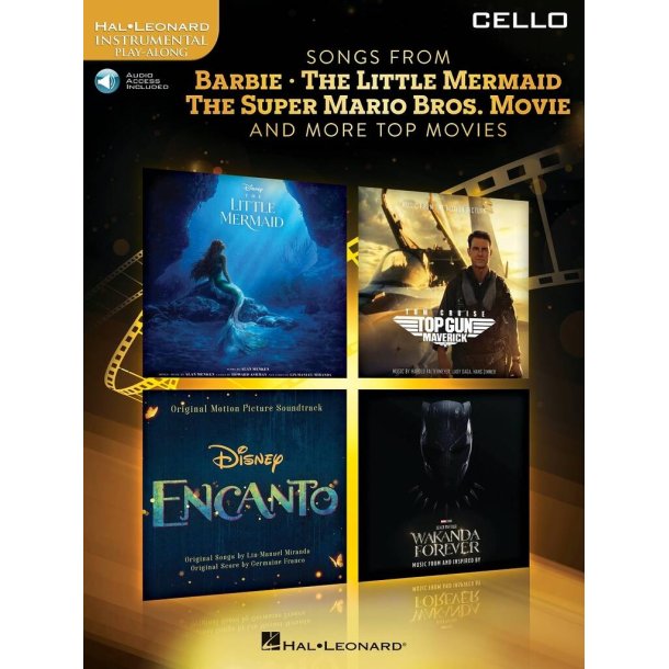 Songs from Barbie, The Little Mermaid : The Super Mario Bros. Movie, and More Top Movies for Cello