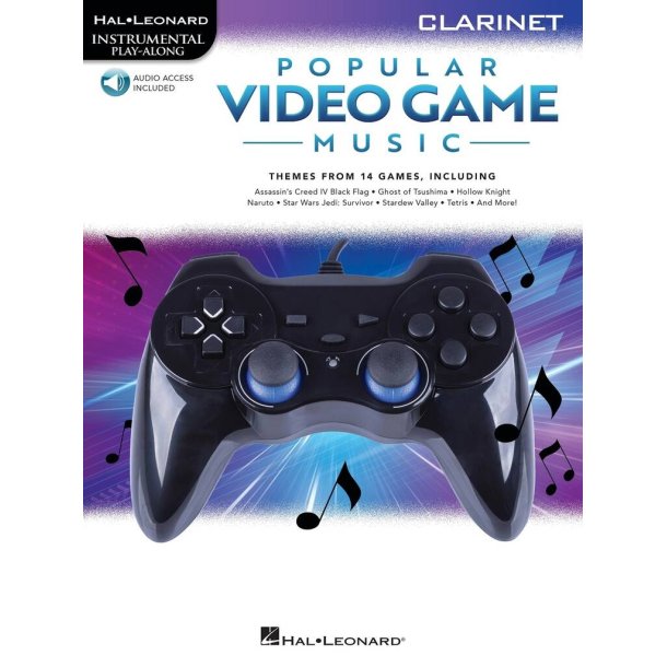 Popular Video Game Music : Clarinet Play-Along Book with Online Audio
