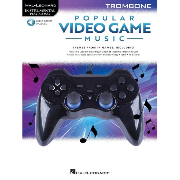 Popular Video Game Music : Trombone Play-Along Book with Online Audio