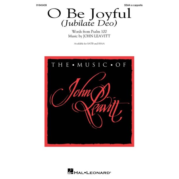 O Be Joyful : Jubilate Deo