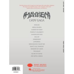 Lady Gaga - MAYHEM Piano. vocal &amp; guitar