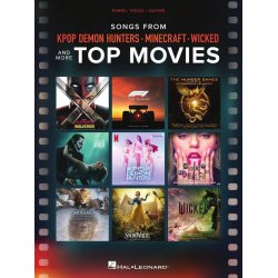 Songs from Kpop Demon Hunters, Minecraft, Wicked and More Top Movies Piano, Vocal and Guitar