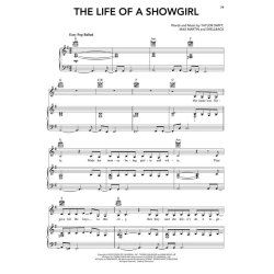 Taylor Swift - The Life of a Showgirl Piano, Vocal and Guitar