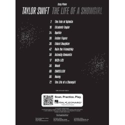 Taylor Swift - The Life of a Showgirl Easy Piano Personality Softcover