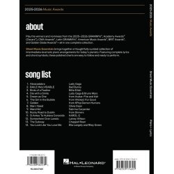 2025-2026 Music Awards - Sheet Music Essentials
