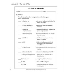 Classical Connections to US History