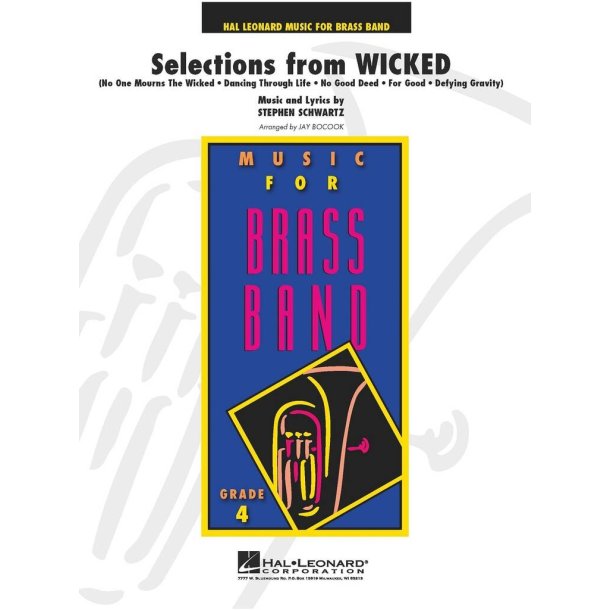 Selections from Wicked : No One Mourns The Wicked &bull; Dancing Through Life &bull; No Good Deed &bull; For Good &bull; Defying Gravity