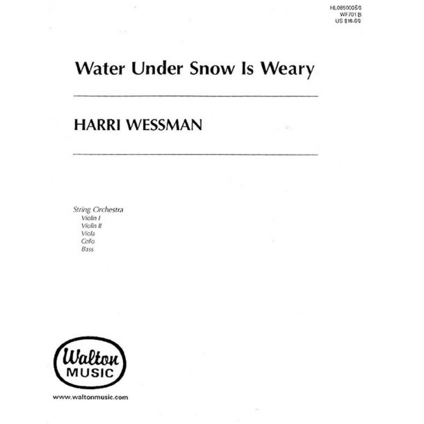Water Under Snow is Weary : String Parts