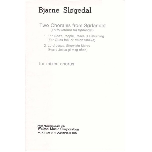 Two Chorales from S&deg;rlandet