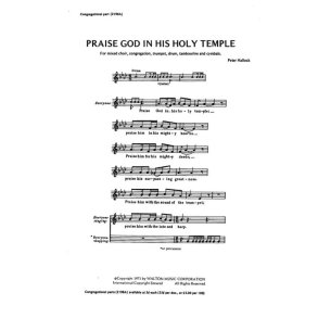 Praise God in His Holy Temple