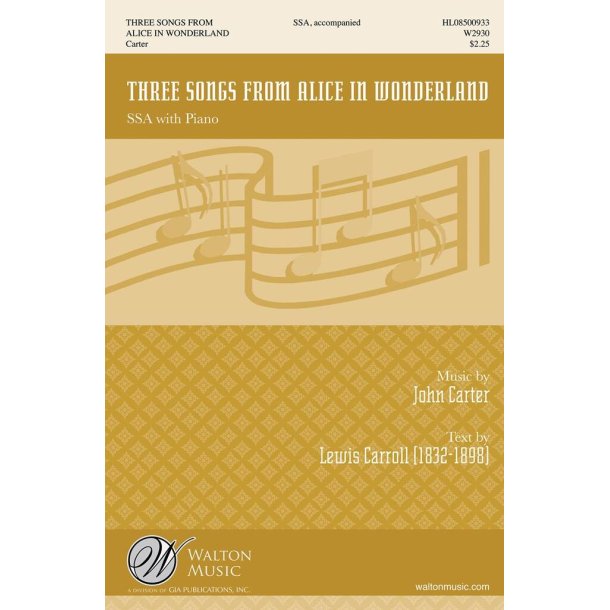 Three Songs from Alice in Wonderland (Collection)