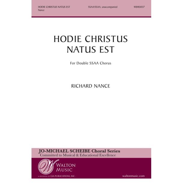 Hodie Christus natus est : SSAA Double Choir a cappella