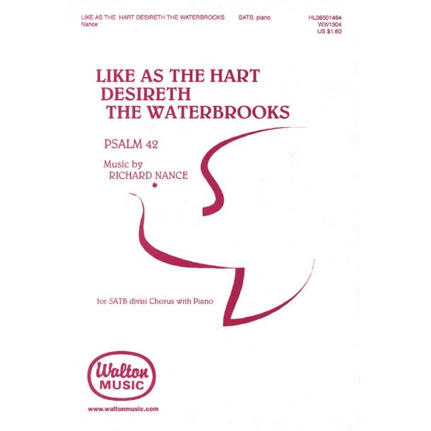 Like As the Hart Desireth the Waterbrooks : Psalm 42