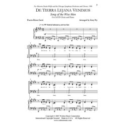 De Tierra Lejana Venimos : Song of the Wise Men