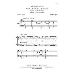 Ule Lume Lagedale (Over Snowy Winter Roads) : from Three Baltic Carols