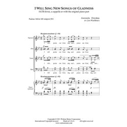 I Will Sing New Songs of Gladness
