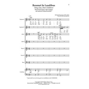 Resonet in Laudibus : Sing Out, Dear Children