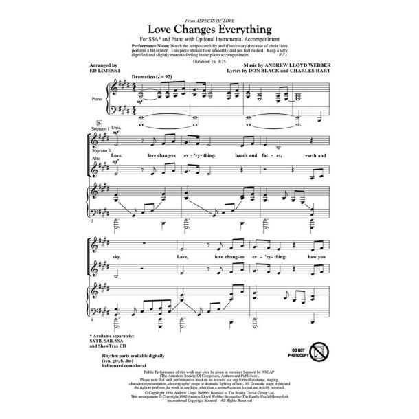 Love changes everything