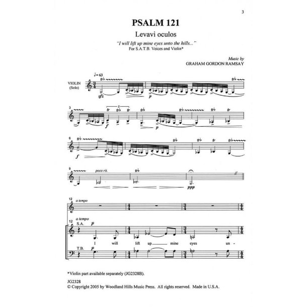 Psalm 121 - Levavi oculos