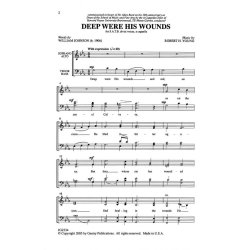 Deep Were His Wounds