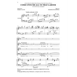 Come Unto Me All Ye That Labour