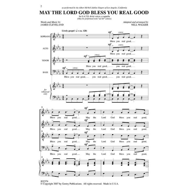 May the Lord God Bless You Real Good