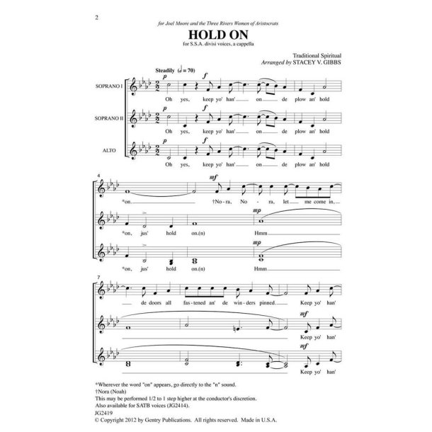 Hold On! : A Capella