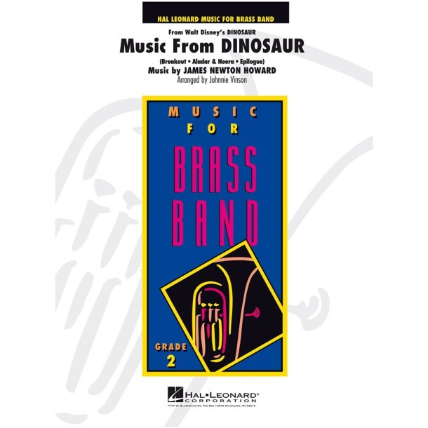 Music From Dinosaur - Brass Band Full Score : From Walt Disney's DINOSAUR