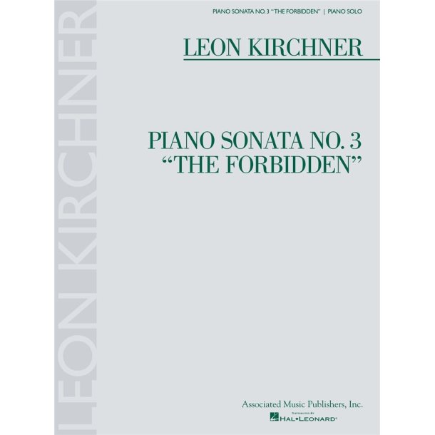 Piano Sonata No. 3 the Forbidden - Piano Solo