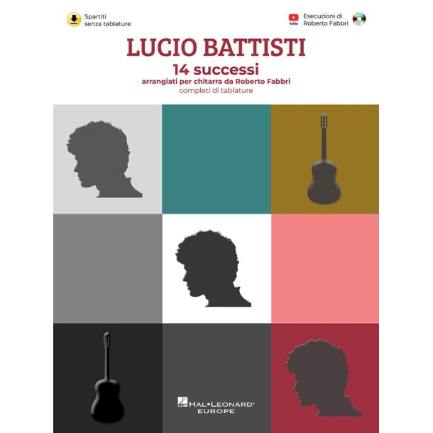Lucio Battisti - 14 successi : arrangiati per chitarra da Roberto Fabbri