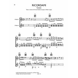 Disney - 8 brani arrangiati per due chitarre : da Massimo Varini e Alessandro Minci (LIV. INTERMEDIO) - Big note scores + audio files via QR code