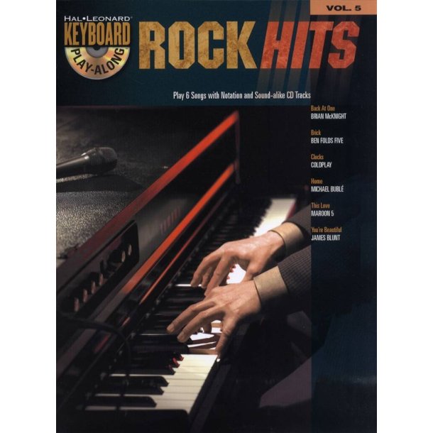 Rock Hits : Keyboard Play-Along Volume 5