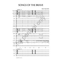 Songs of the Brave (Brass Band) : (Fulll Score)