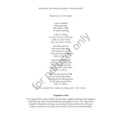 Lullaby My Liking : (Vocal Score)