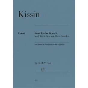 Nine Songs Opus 5 : On Poems by Boris Sandler