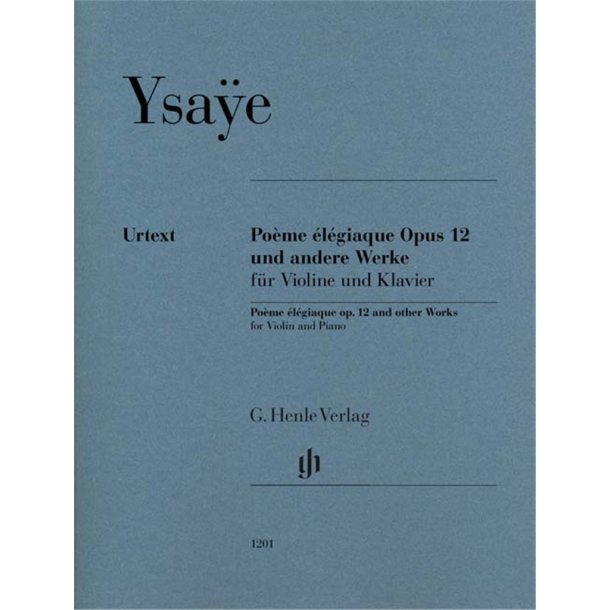 Po&egrave;me &eacute;l&eacute;giaque op. 12 and other Works