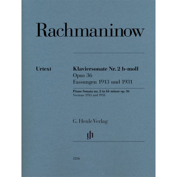 Piano Sonata no. 2 in b flat minor op. 36 : Versions 1913 and 1931