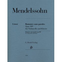 Romance sans paroles op. 109 : for Violoncello and Piano, with marked and unmarked string part