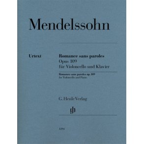 Romance sans paroles op. 109 : for Violoncello and Piano, with marked and unmarked string part