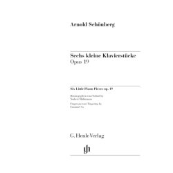 Sechs Kleine klavierst&uuml;cke : Opus 19