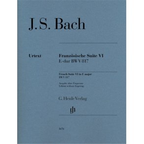 Französische Suite VI - D-moll BWV 817 : Ausgabe Ohne Fingersatz
