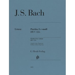 Partita 2 C-moll - BWV 826 : Ausgabe ohne Fingersatz