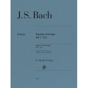 Partita 4 D-Dur BWV 828 : Ausgabe Ohne Fingersatz