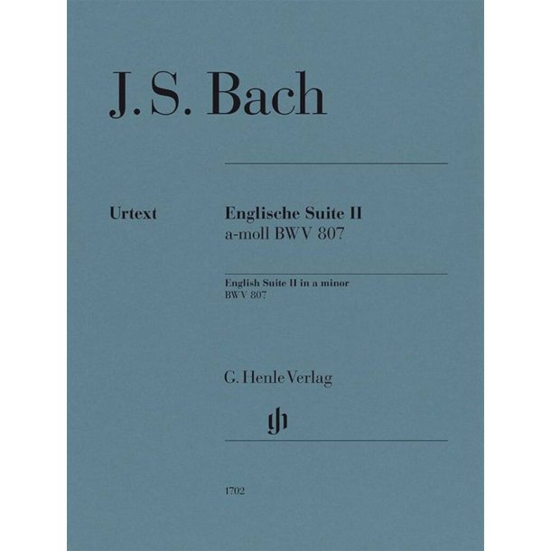 Englische Suiten BWV 806-811 : Englische Suite Nr. 2 a-moll BWV 807