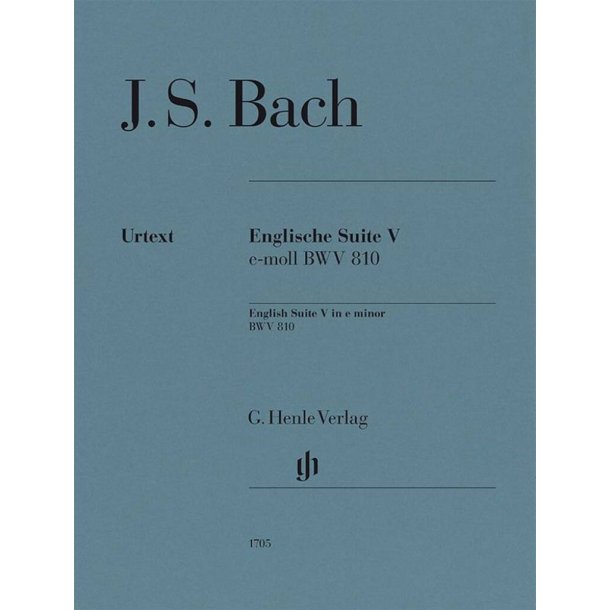 Englische Suiten BWV 806-811 : Englische Suite Nr. 5 e-moll BWV 810