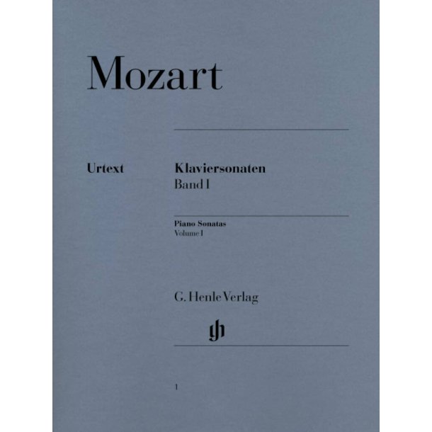 W.A. Mozart: Piano Sonatas - Volume 1 (Urtext Edition)