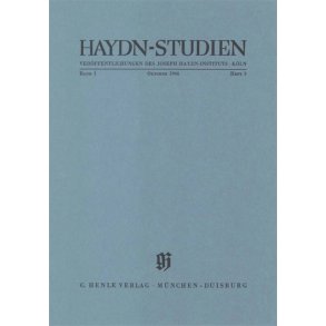 Haydn-Studien Bd. 1 Heft 3 : Haydn Studies Vol. 1 No. 3